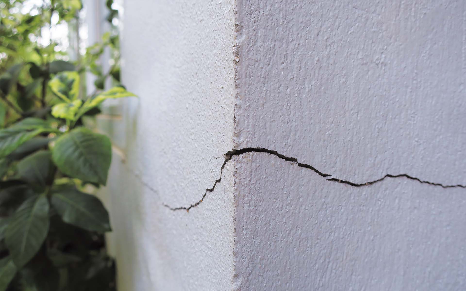 Home with Cracked and Crumbling Foundation