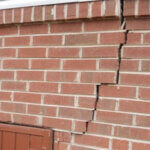 Crack in brick wall because of foundation issues