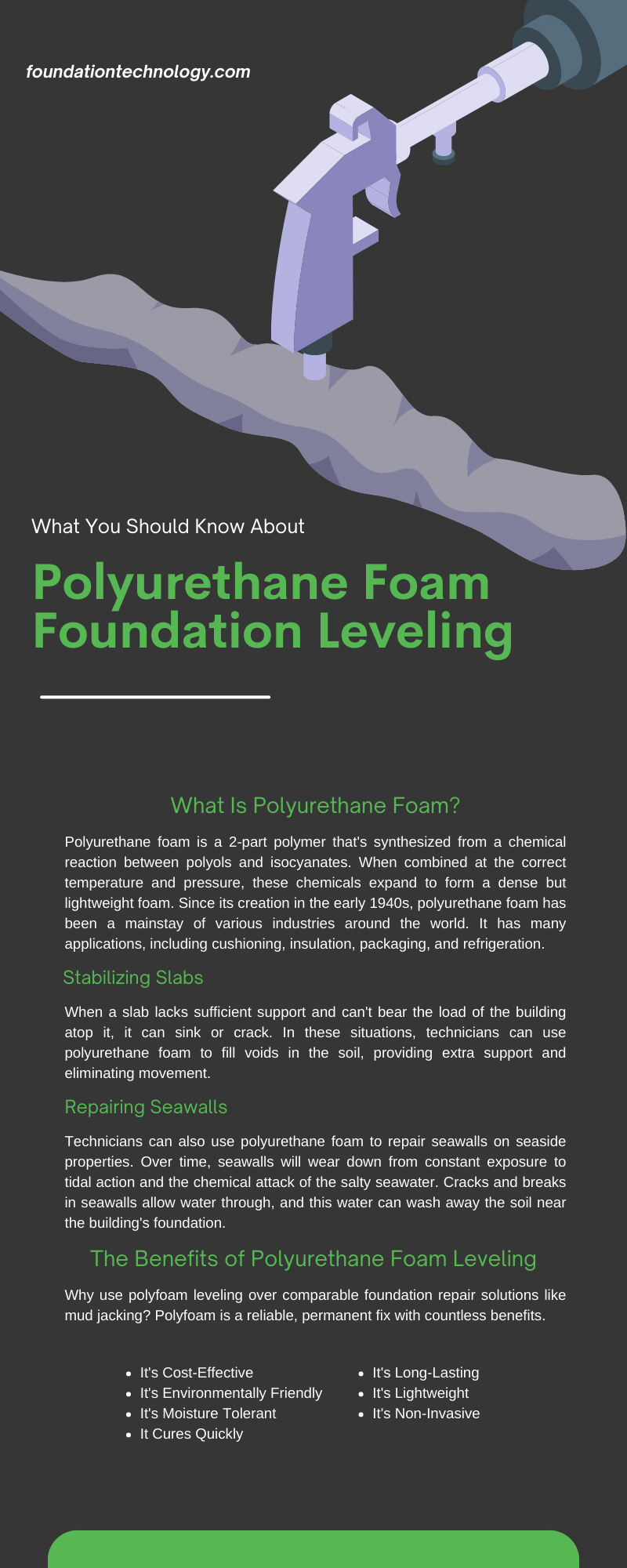 What You Should Know About Polyurethane Foam Foundation Leveling Infographic
