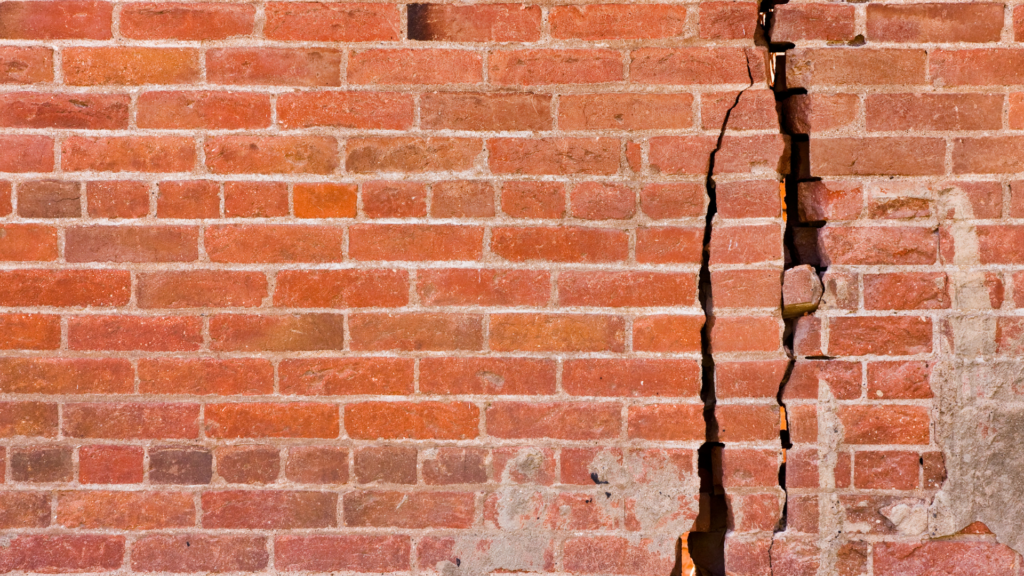 cracks in brick wall caused by foundation issues
