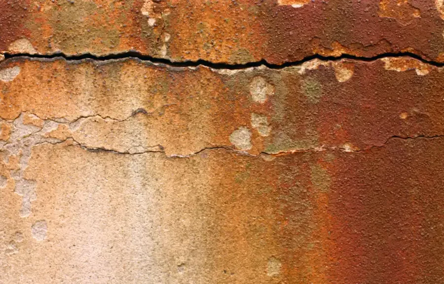 Crack in the wall caused by foundation problem