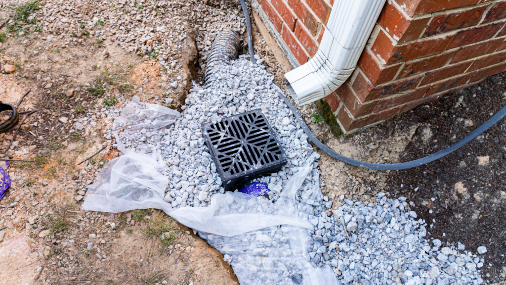 Drainage design and catch basin