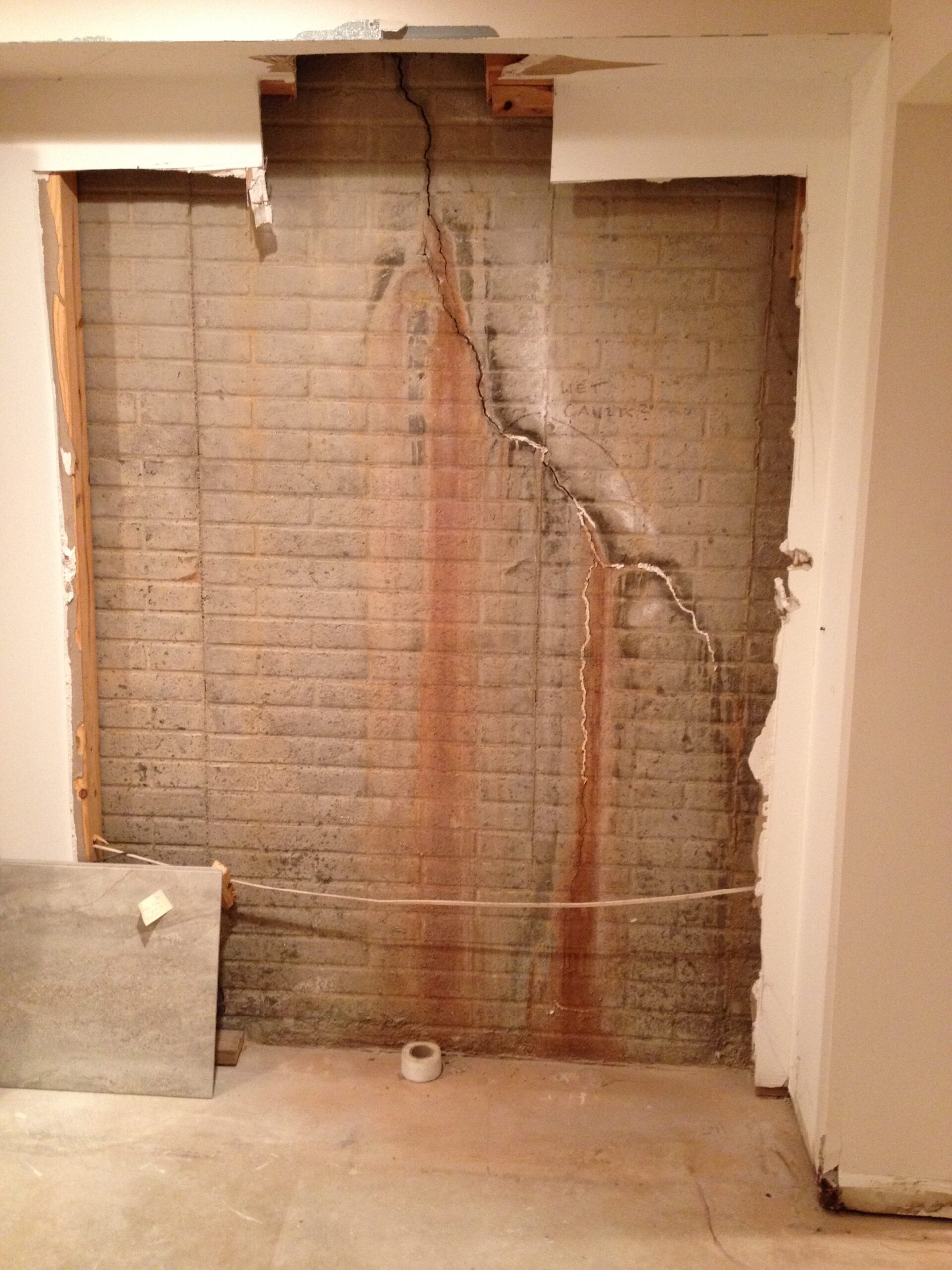 Below grade water intrusion
