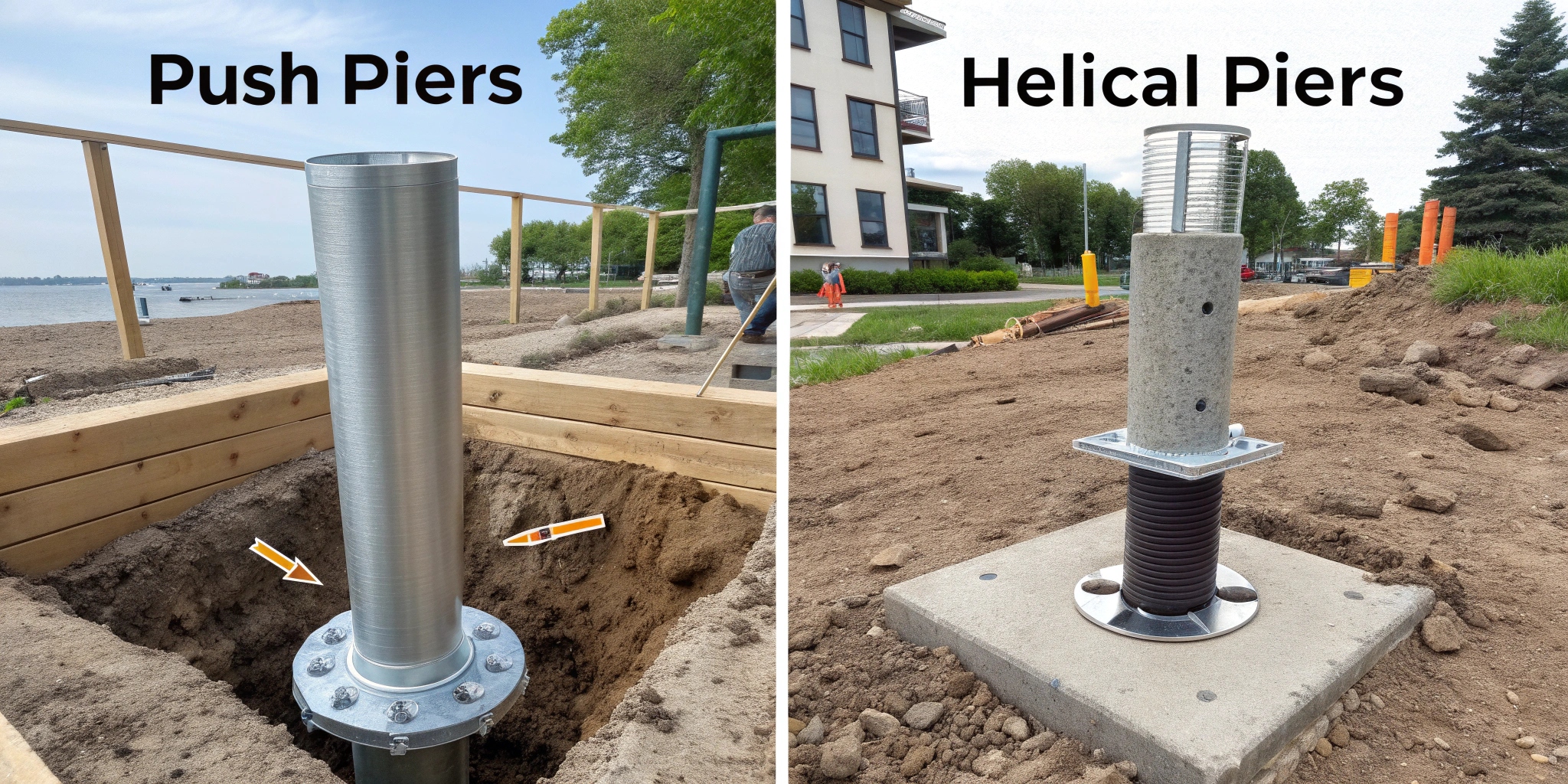Push Piers vs Helical Piers: Key Differences Explained