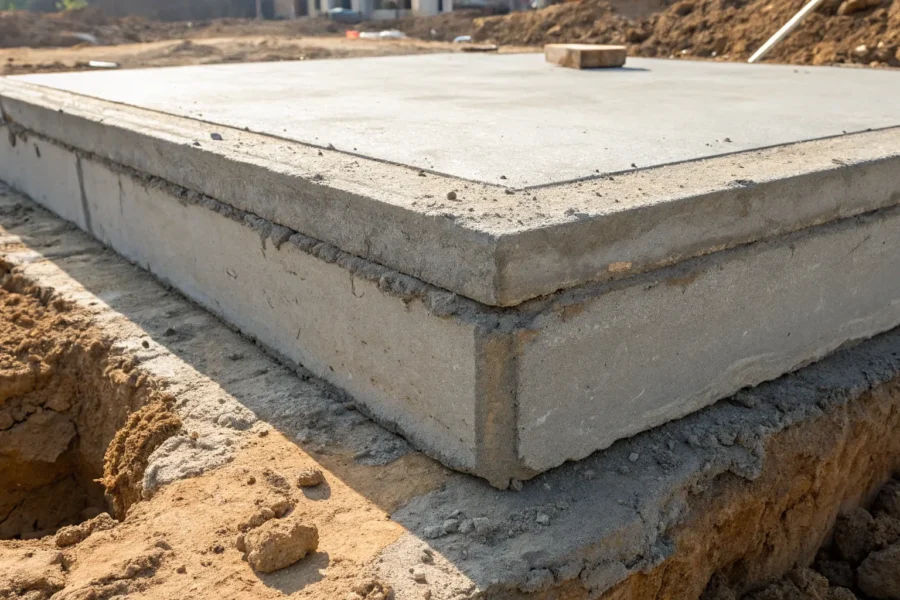 Cracked foundation slab in Phoenix, AZ, needing repair.