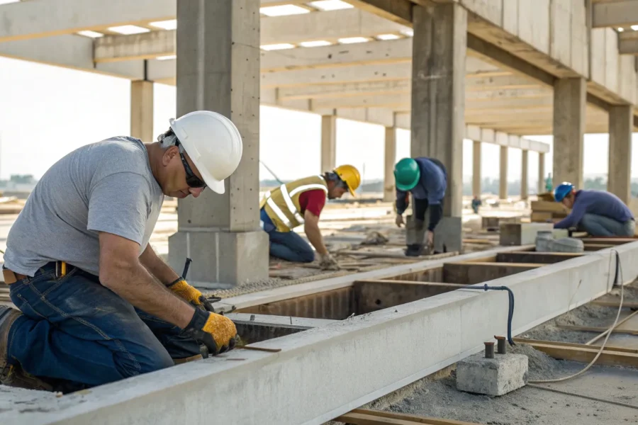 Pier and beam foundation repair.