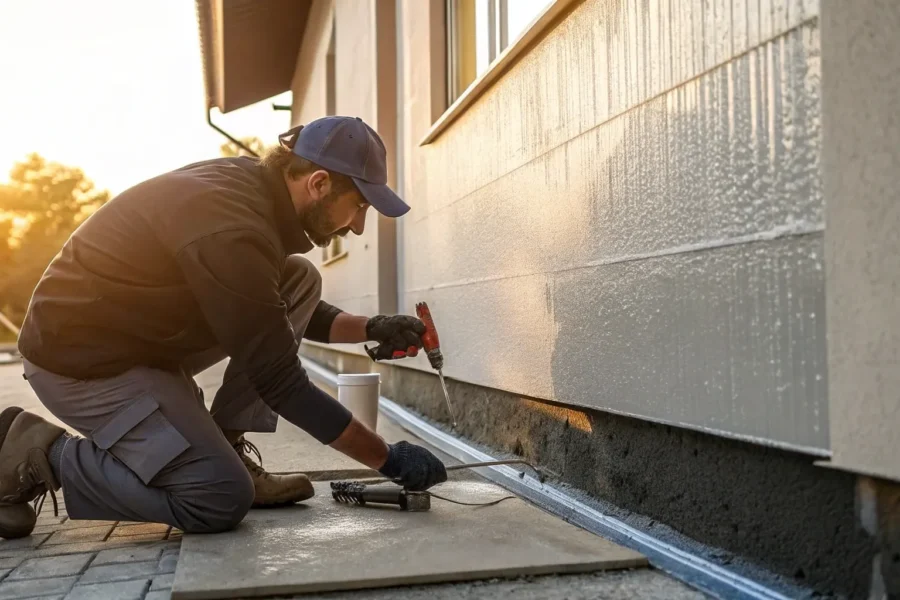 Waterproofing contractor secures Arizona foundation.