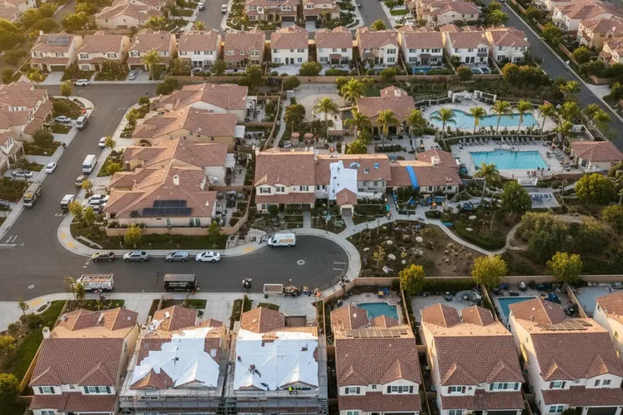 HOA foundation repair project in Southern California neighborhood