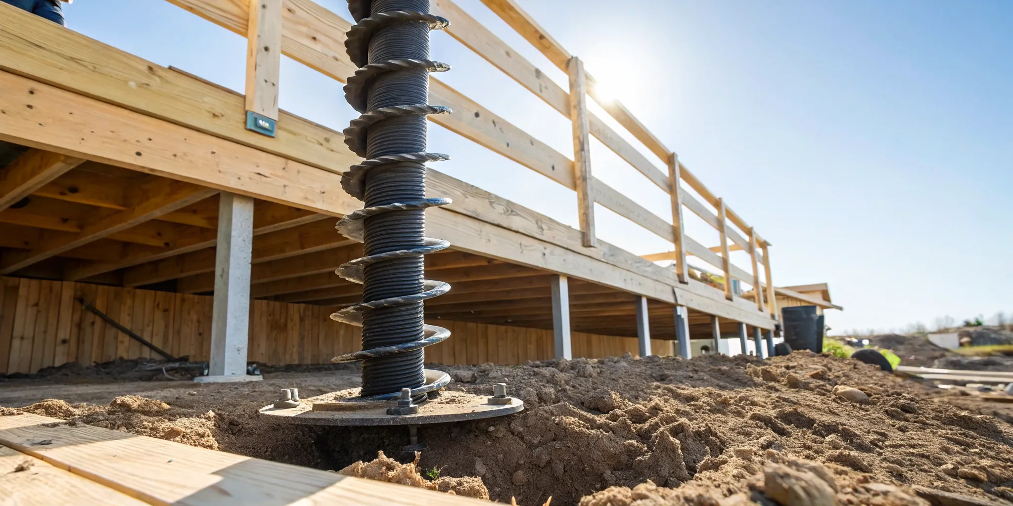Helical Piers for Decks: Costs & Installation Guide