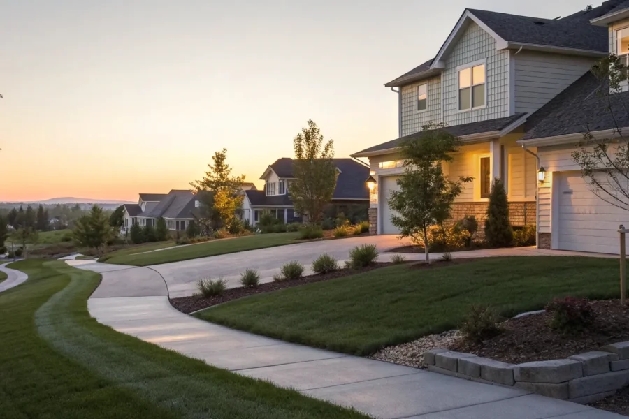 A suburban home with its foundation protected by a professional crawl space repair contractor.