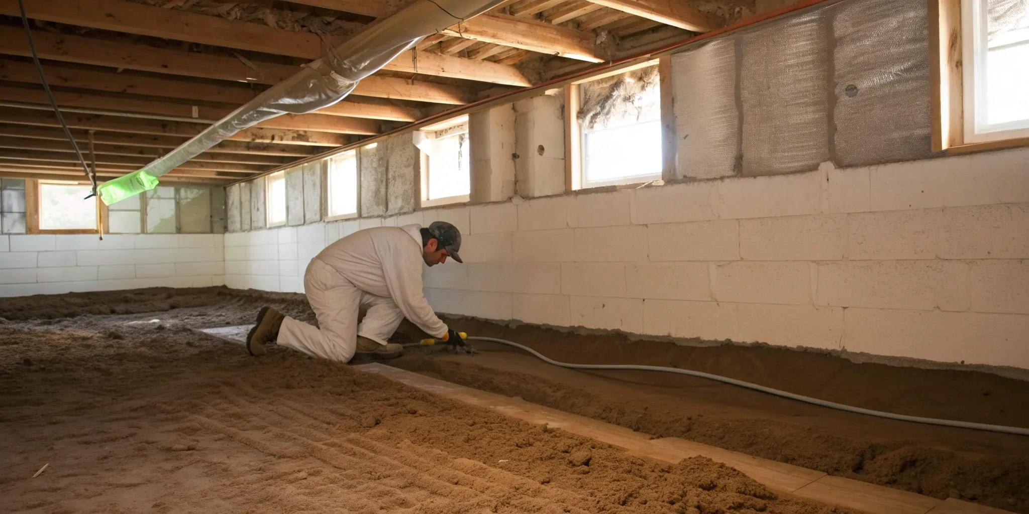 How to Insulate a Crawl Space with a Dirt Floor