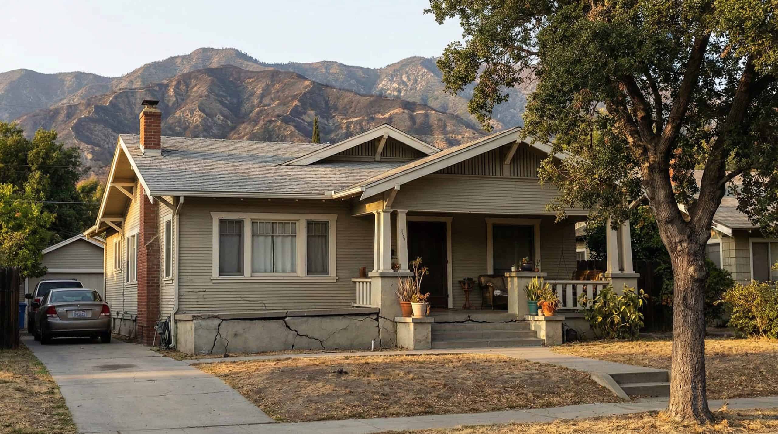 View of steep, triangular rooftops against a blue sky with clouds.