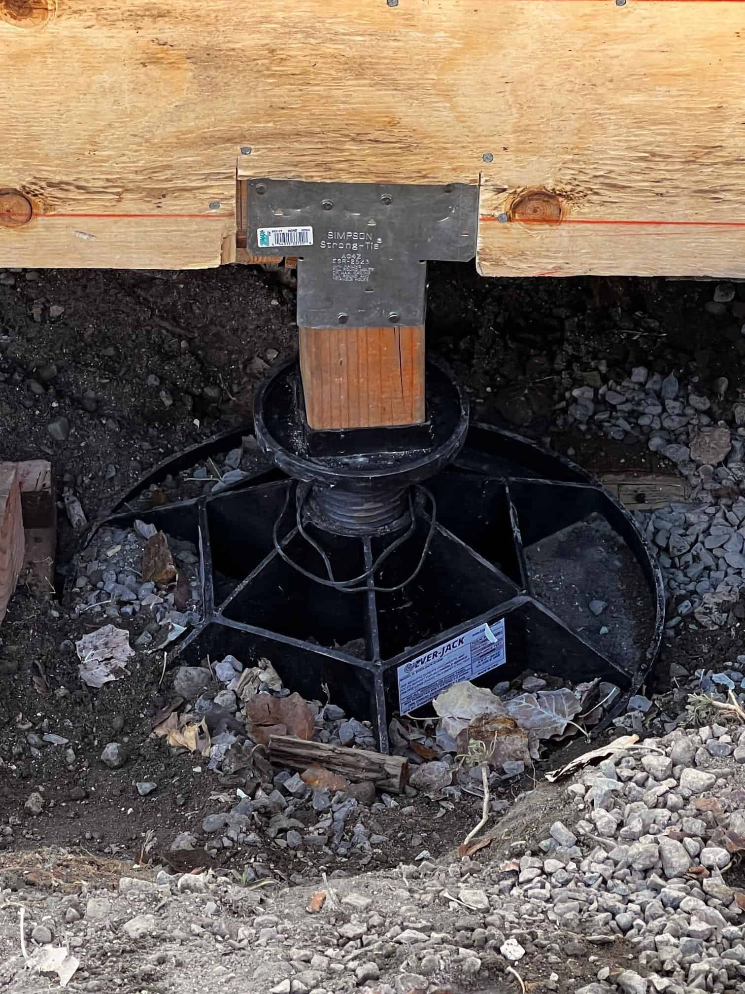 Ever Jack installed in crawl space